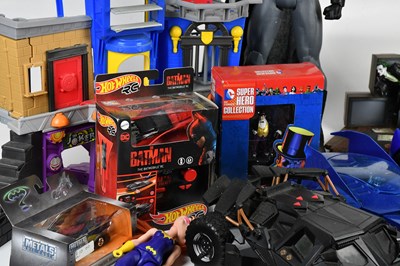 Lot 41 - BATMAN; a collection of figures, vehicles and...
