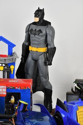 Lot 41 - BATMAN; a collection of figures, vehicles and...