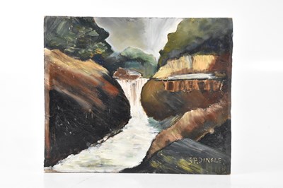 Lot 3054 - STEPHANIE DINGLE (1926-2017); oil on board,...