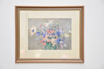 Lot 2936 - EDGAR ROWLEY SMART; watercolour, still life...