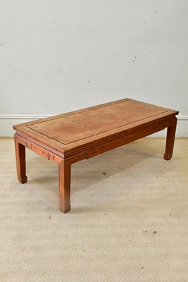 Lot 2461 - A modern Chinese rosewood coffee table, height...