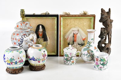 Lot 2869 - A small collection of Famille Rose inclusing...