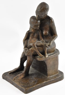 Lot 595 - ALAN THORNHILL (1921-2020); a bronze figure of...