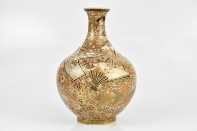 Lot 15 - A good Japanese Meiji period Satsuma vase of...