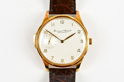 Lot 1813 - IWC (INTERNATIONAL WATCH COMPANY); a gentleman'...