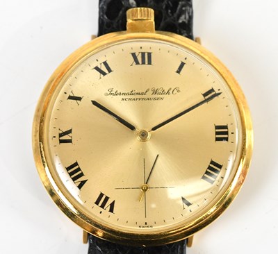 Lot 1822 - IWC (INTERNATIONAL WATCH COMPANY); a gentleman'...