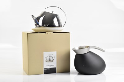 Lot 1922 - GEORG JENSEN; a 1.3l steel Helena teapot, with...