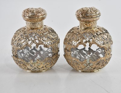 Lot 94 - WILLIAM COMYNS; a pair of Victorian hallmarked...