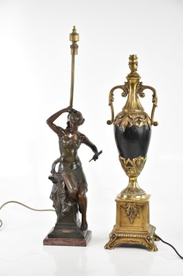Lot 2656 - A bronzed figure, 'Printemps', after Drouot,...