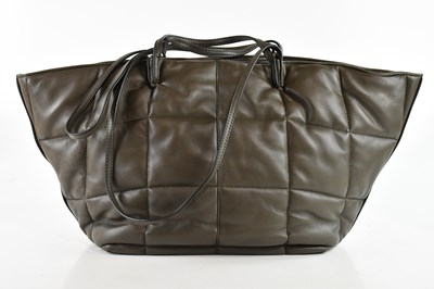 Lot 2048 - ALL SAINTS; a khaki soft calfskin leather...