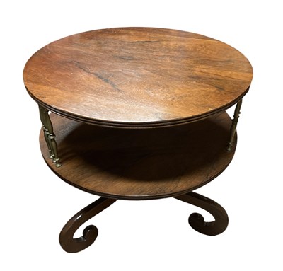 Lot 2359 - A George III style rosewood two tier circular...