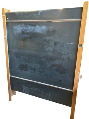 Lot 2209 - A school rolling black board from Yorston...