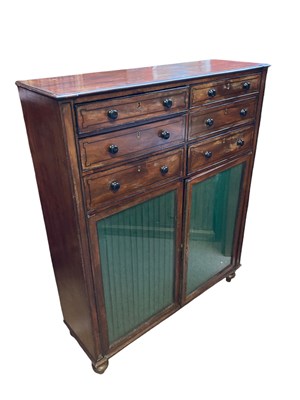Lot 2307 - A Regency mahogany cabinet, with an...