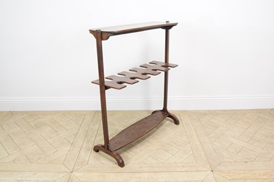 Lot 2393 - A 19th century mahogany boot rack, height...