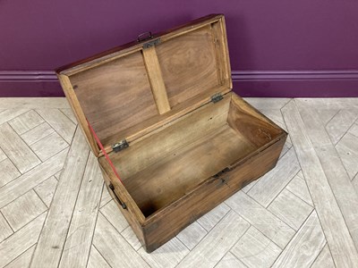 Lot 2522 - A 19th century brass bound camphor wood box,...