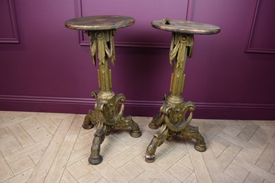 Lot 2321 - A pair of 19th century and later carved...