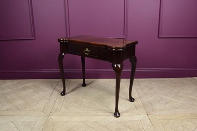 Lot 2319 - A George III mahogany card table, the...