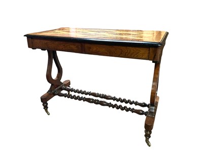 Lot 2320 - A Victorian walnut, kingwood and maple inlaid...