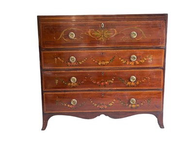 Lot 2323 - An early 19th century painted mahogany...