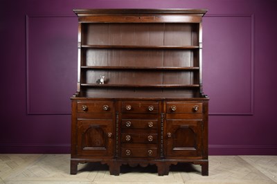 Lot 2227 - An early 19th century oak and stained pine...