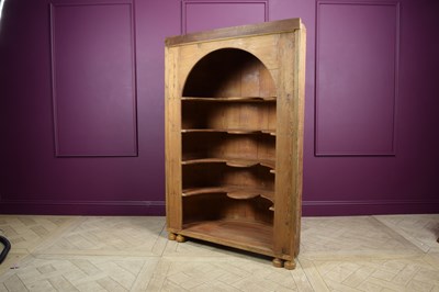 Lot 2268 - A George III pine alcove cupboard, with three...