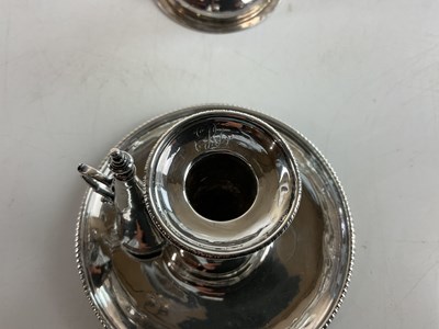 Lot 31 - A George III hallmarked silver chamberstick...