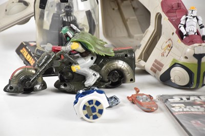 Lot 16 - STAR WARS; a collection of toys, inlcuding...