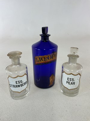Lot 29 - An early 20th century Bristol blue glass...