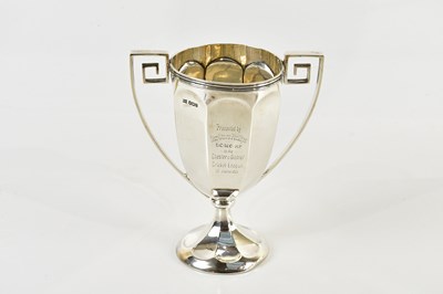 Lot 565 - WALKER & HALL; a George V hallmarked silver...