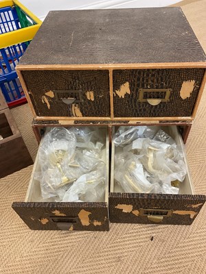 Lot 42 - A quantity of tools and two storage containers,...