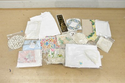 Lot 2616 - A large collection of textiles and linen.