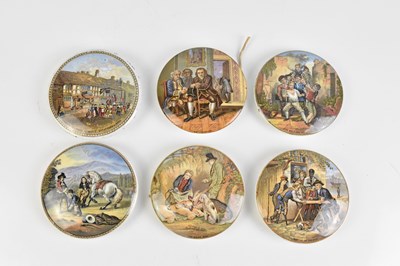 Lot 2785 - F. R. PRATT; six Prattware pot lids including '...