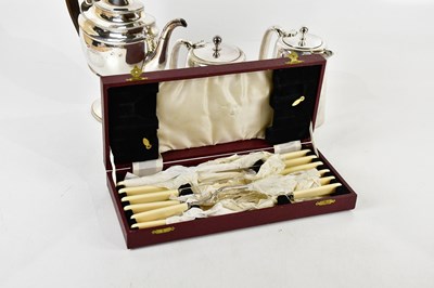 Lot 18 - A collection of assorted silver plate,...