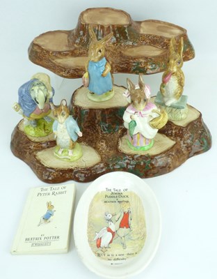 Lot 346a - BESWICK; five Beatrix Potter figures...