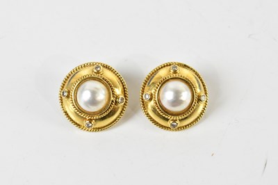 Lot 1672 - THEO FENNELL; a pair of 18ct yellow gold...