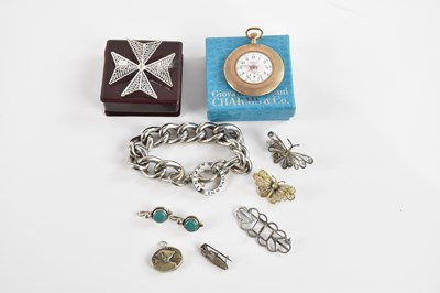 Lot 1738 - ADMIRAL; a lady's slim crown wind gold plated...