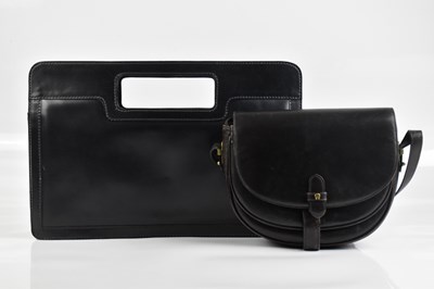 Lot 2024 - ETIENNE AIGNER; a brown leather crossbody...