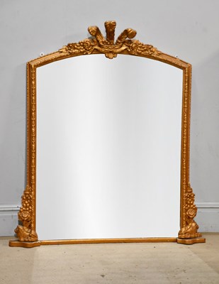 Lot 2217 - A good 19th century gilt framed overmantel...