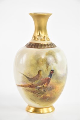 Lot 2746 - JOHN STINTON FOR ROYAL WORCESTER; a hand...