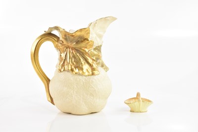 Lot 2767 - ROYAL WORCESTER; a 121932 jug, decorated with...