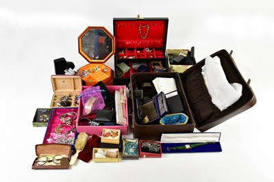 Lot 1728 - A large collection of costume jewellery...