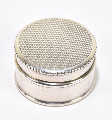 Lot 1166 - CHARLES GREEN; a hallmarked silver circular pill box