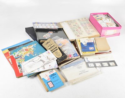 Lot 340 - WORLD STAMPS; a tub with various stamps in...