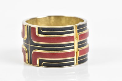 Lot 2080 - LANVIN; a vintage circa 1970s gold tone...