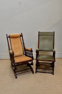 Lot 2405 - Two early 20th century American rockers.