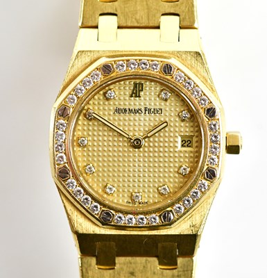 Lot 1809 - AUDEMARS PIGUET; a lady's 18ct yellow gold...