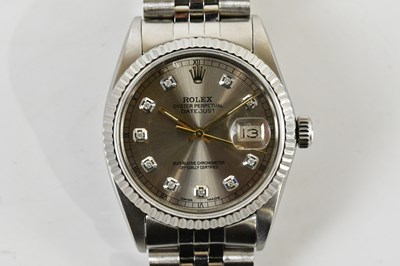 Lot 1811 - ROLEX; a gentleman's stainless steel Oyster...
