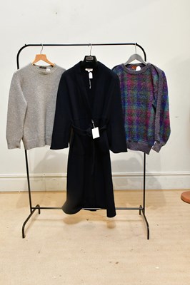 Lot 1968 - MANI GIORGIO ARMANI; a navy blue wool full...