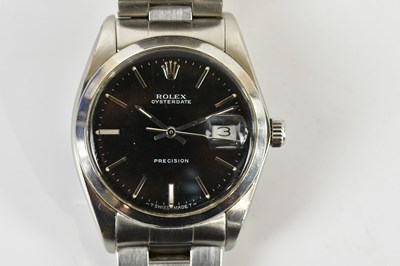 Lot 1819 - ROLEX; a gentleman's stainless steel Oyster...