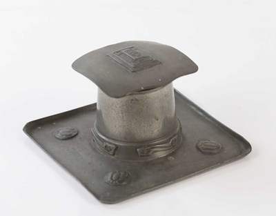Lot 2702 - ARCHIBALD KNOX FOR TUDRIC PEWTER; an Arts &...